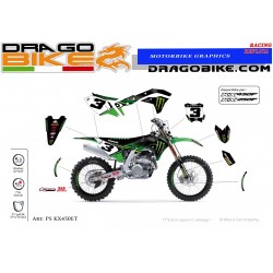 Motocross stickers kit replica Eli Tomac Kawasaki MX AMA Monster 2018