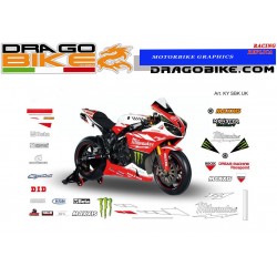 Yamaha BSB R1 Milwaukee 2014 replica Race stickers kit