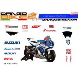 Suzuki BSB 2017 replica Race stickers kit